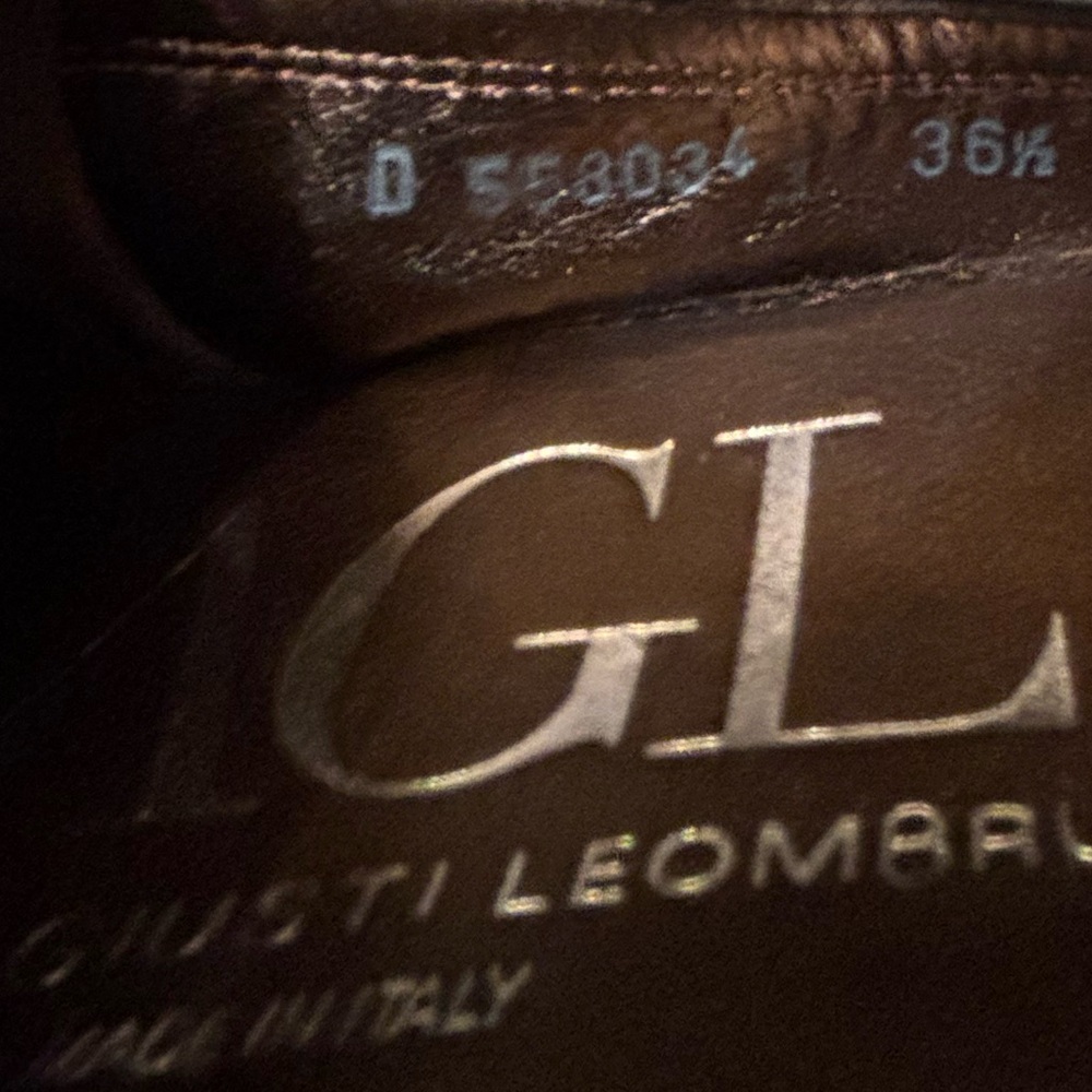 AGL Monika Cap Toe Ballet Black Flat 6.5 US Women’s Leather Made in Italy - Picture 8 of 12